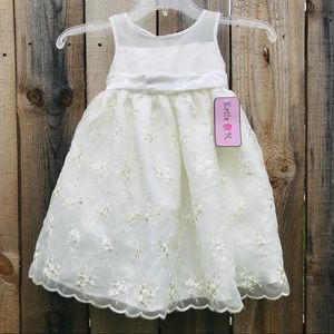 Toddler Girls Formal White 4T Dress Wedding Formal